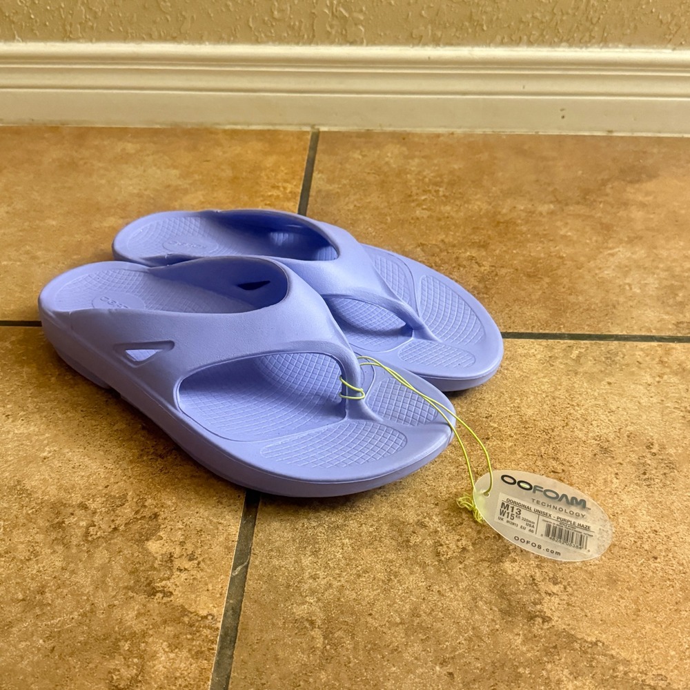 OOFOS OOriginal Unisex Purple Haze Recovery Sandals M13 W15 Style 1000